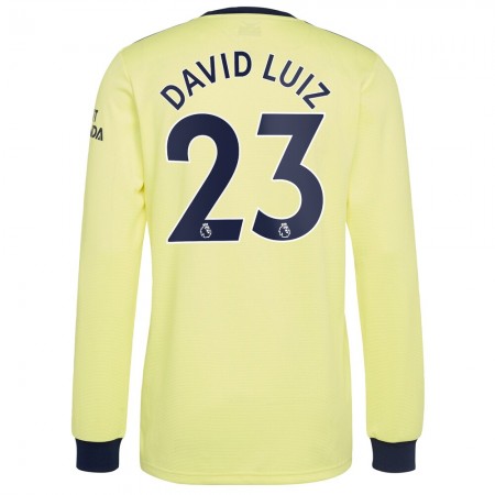 Billiga Fotbollströjor Arsenal David Luiz 23 Borta tröja 2021/22 Långärmad